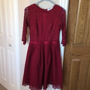 Small maroon dress